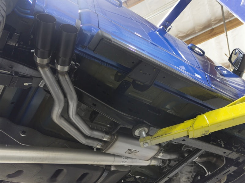 aFe Rebel Exhausts 3in SS Cat-Back 2015+ Ford F-150 EcoBoost V6 2.7/3.5L V8 5.0L w/ Black Tips