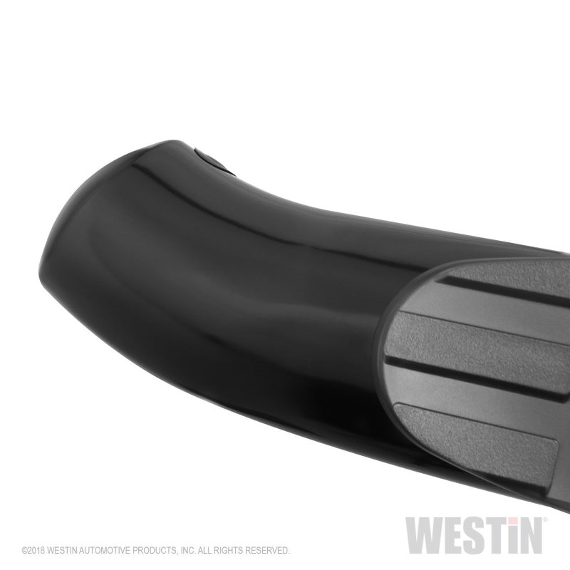 Westin 19+ Chevrolet/GMC Silverado/Sierra 1500 Double Cab PRO TRAXX 4 Oval Nerf Step Bars - Black