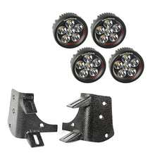 Load image into Gallery viewer, Rugged Ridge Jeep Wrangler TJ/LJ 3.5in Round Dual A-Pillar LED Kit