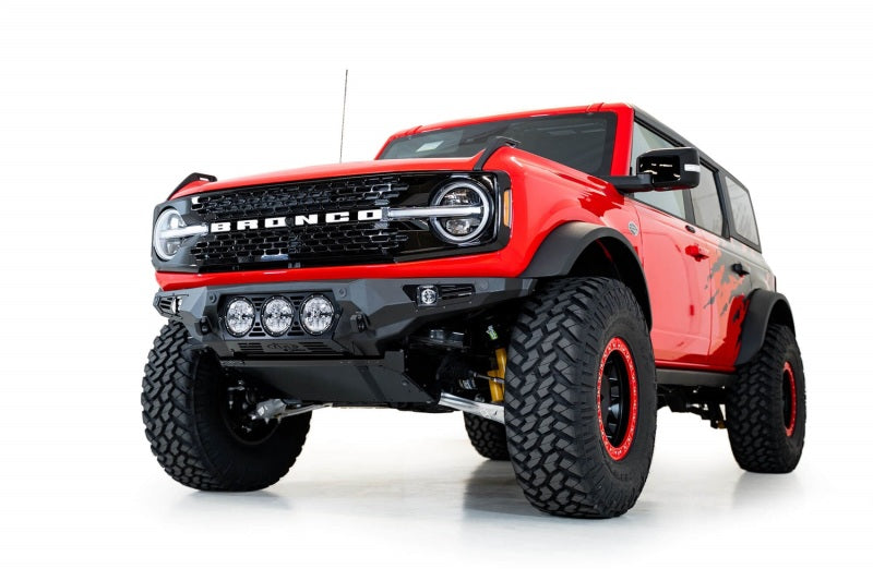 Addictive Desert Designs 21+ Ford Bronco Bomber Front Bumper (w/ 3 Rigid 360 Mounts)