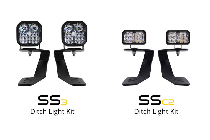 Diode Dynamics 18-21 Subaru Crosstrek Sport SS3 LED Ditch Light Kit - Yellow Combo