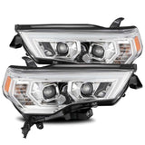 AlphaRex 14+ Toyota 4Runner PRO-Series Projector Headlights Plank Style Chrm w/Sequential Signal