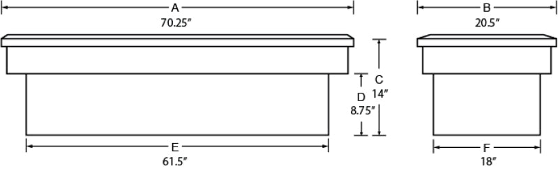 Lund Chevy CK Challenger Tool Box - Brite