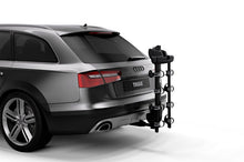 Load image into Gallery viewer, Thule Camber 4 - Hanging Hitch Bike Rack w/HitchSwitch Tilt-Down (Up to 4 Bikes) - Black