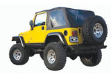 Rampage Jeep Wrangler(TJ) Excludes LJ Unlimited Frameless Soft Top Kit - Black Diamond