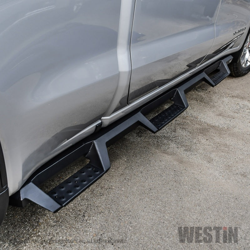 Westin 19+ GMC Sierra 1500 CC 6.5ft Bed (Excl. 2019 Ltd/LD) HDX Drop W2W Nerf Step Bars - Tex. Blk