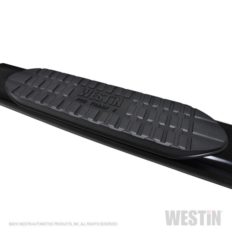 Westin 19+ Chevrolet Silverado Crew Cab PRO TRAXX 6 Oval Nerf Step Bars - Black