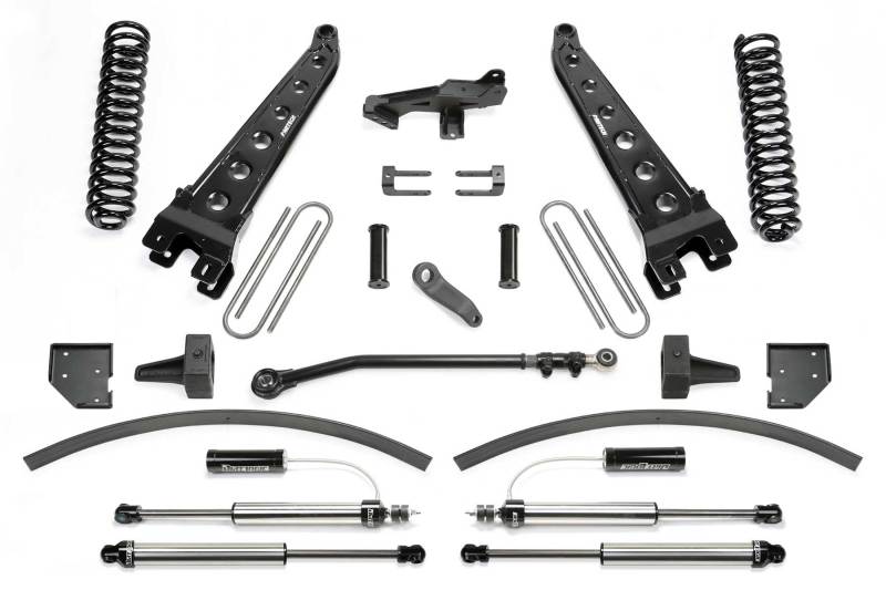 Fabtech 17+ Ford F250/F350 4WD Diesel 8in Rad Arm Sys w/Coils & Dlss Resi Shks