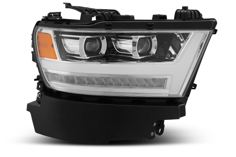 AlphaRex 19+ Ram 1500HD PRO-Series Proj Headlight Plnk Styl Chrm w/Activ Light/Seq Signal/Plnk DRL