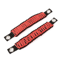 Load image into Gallery viewer, Rugged Ridge Paracord A-Pillar Grab Handle Red Jeep Wrangler JK