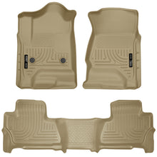 Load image into Gallery viewer, Husky Liners 2015 Chevy/GMC Tahoe/Yukon WeatherBeater Combo Tan Floor Liners