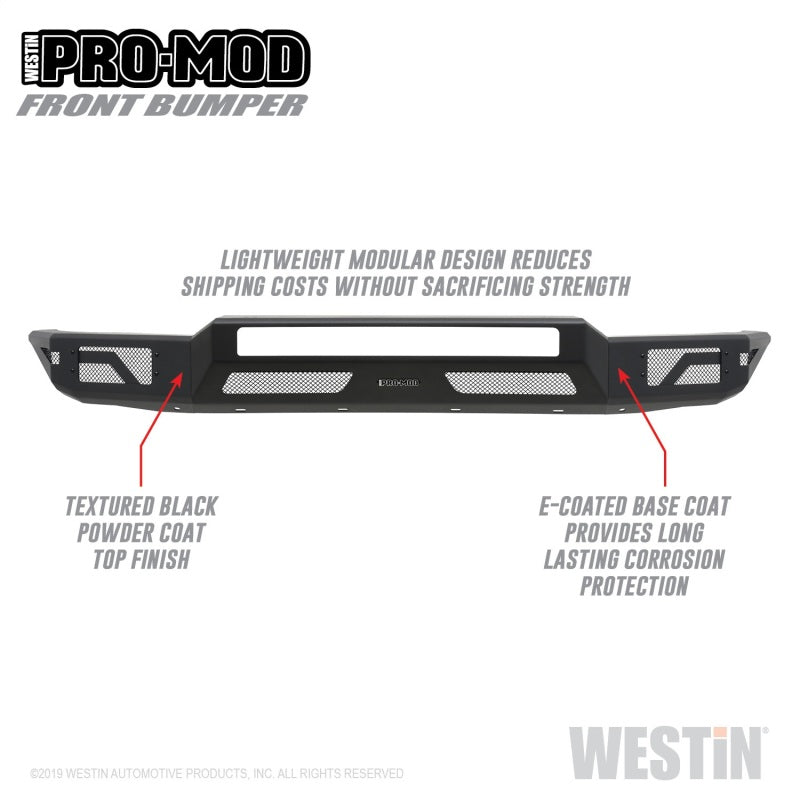 Westin 14+ Toyota Tundra Pro-Mod Front Bumper - Tex. Blk