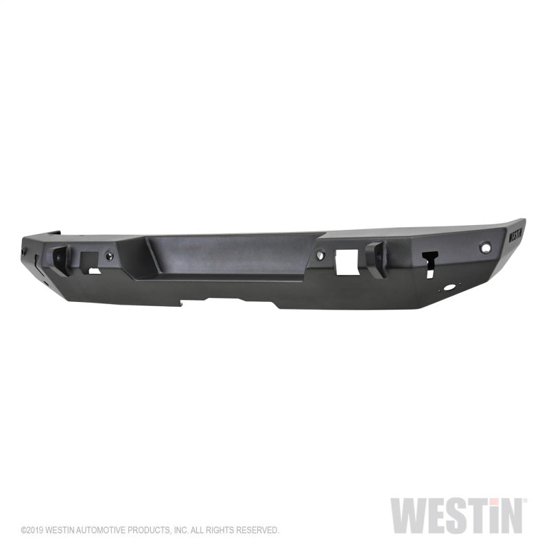 Westin 18+ Jeep Wrangler JL WJ2 Rear Bumper w/  Sensors (Excl. Wrangler JK) - Textured Black
