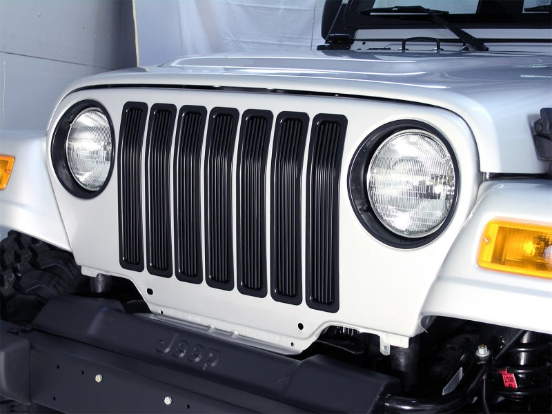 Rugged Ridge Billet Grille Inserts Black Jeep Wrangler