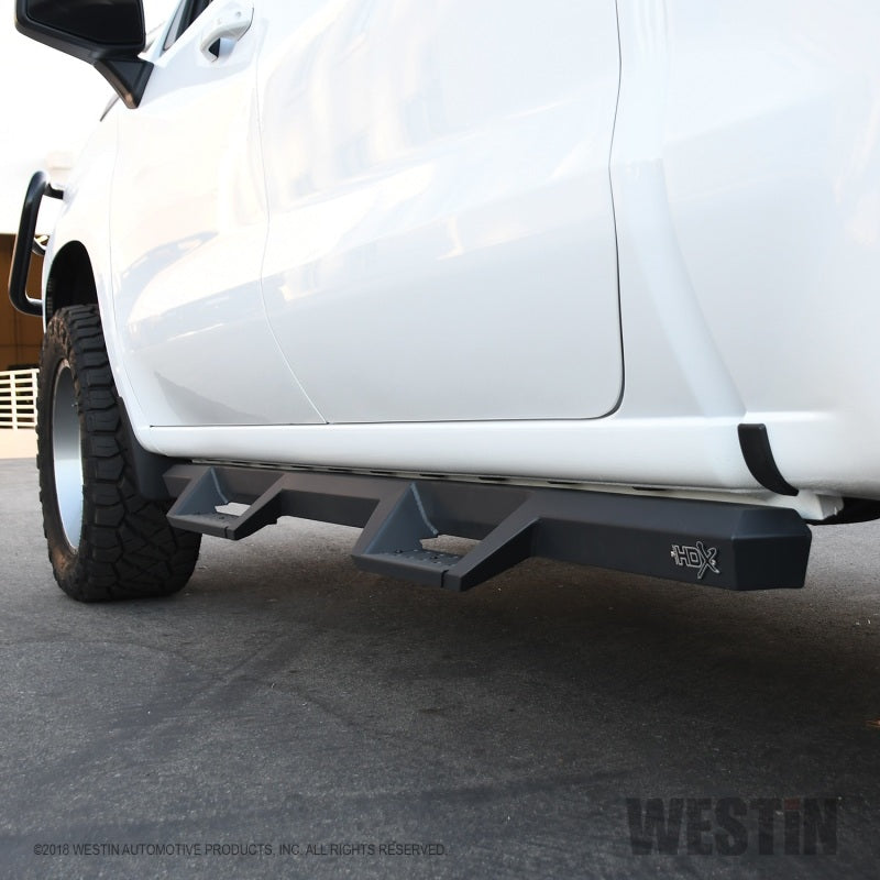Westin Chevrolet Silverado / GMC Sierra 1500 Crew Cab Drop Nerf Step Bars - Textured Black