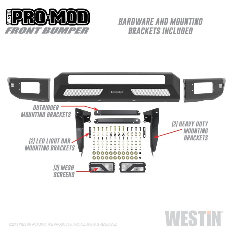 Westin 16+ Toyota Tacoma Pro-Mod Front Bumper