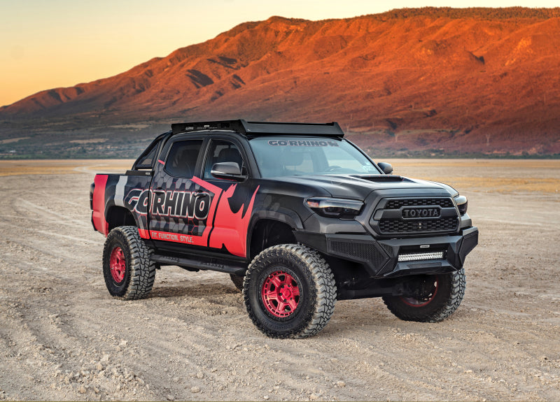 Go Rhino Toyota Tacoma Element Front Bumper with Fixed Light Bar Mount Textured Black