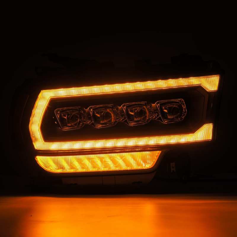AlphaRex 19+ Ram 2500 NOVA LED Proj Headlights Plank Style Black w/Activ Light/Seq Signal/DRL