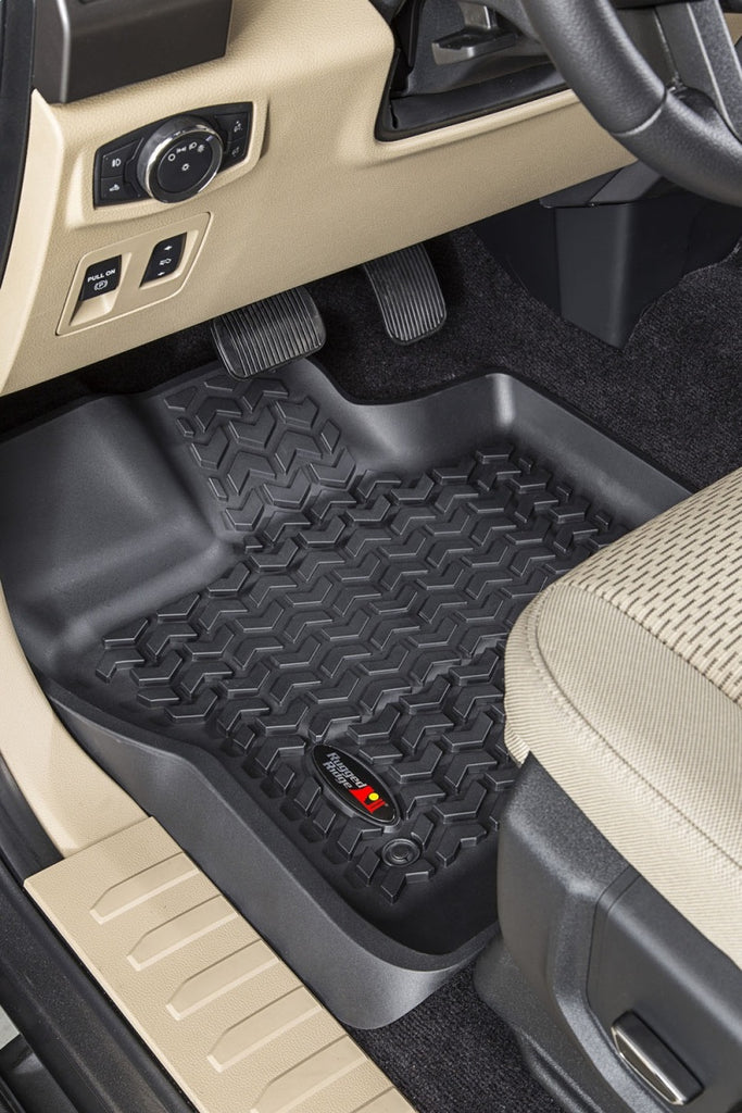 Rugged Ridge Floor Liner Front Black Ford F-150 / Raptor / Extended / Super Crew Cab