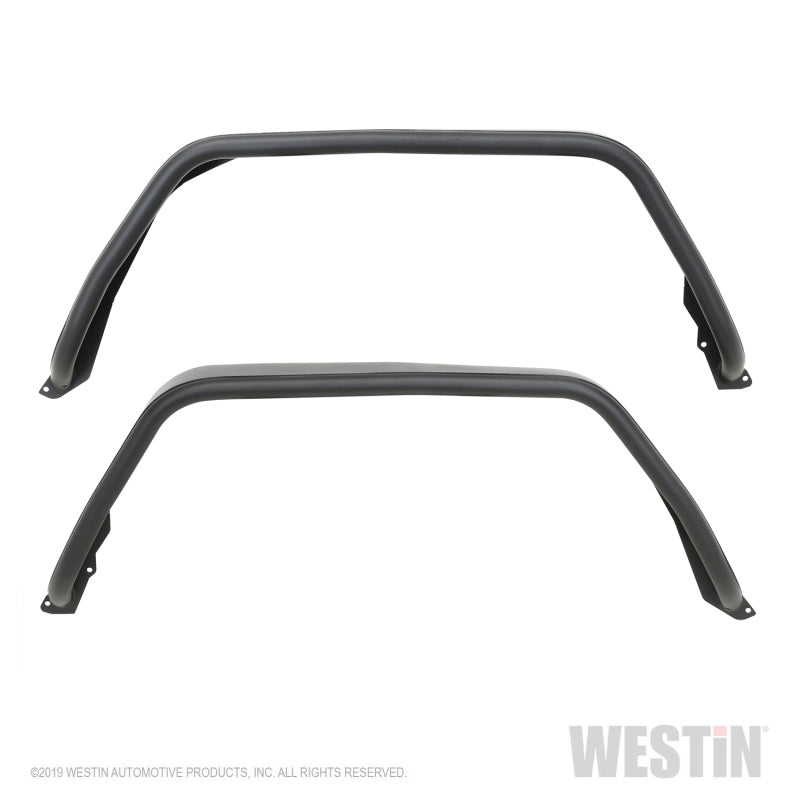 Westin Jeep Gladiator Tube Fenders - Rear - Textured Black