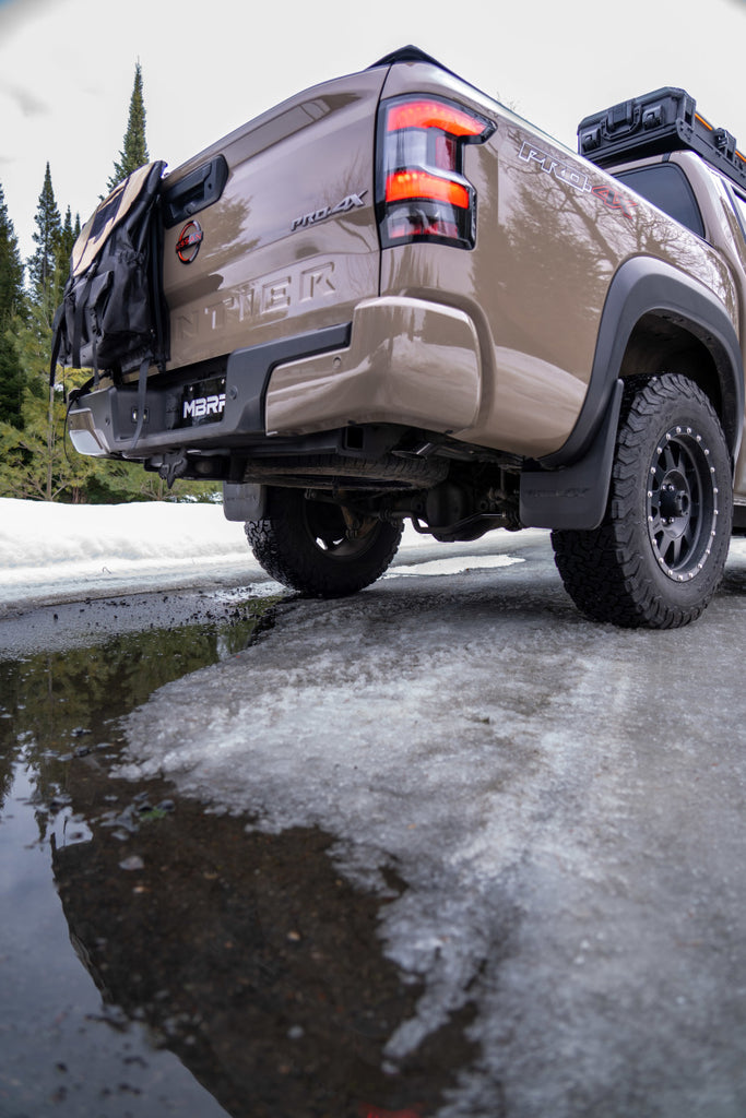 MBRP Nissan Frontier 3.8L 3in Tip 3in Cat Back Turndown Exit Street Profile - Aluminized Steel