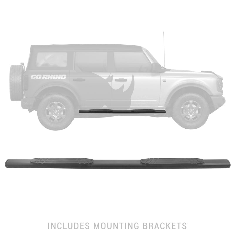 Go Rhino 18+ Jeep Wrangler JLU 1000 Series Side Steps - Textured Black