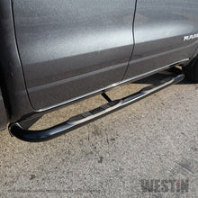 Load image into Gallery viewer, Westin 19+ Ram 1500 Crew Cab E-Series 3 Nerf Step Bars - Black