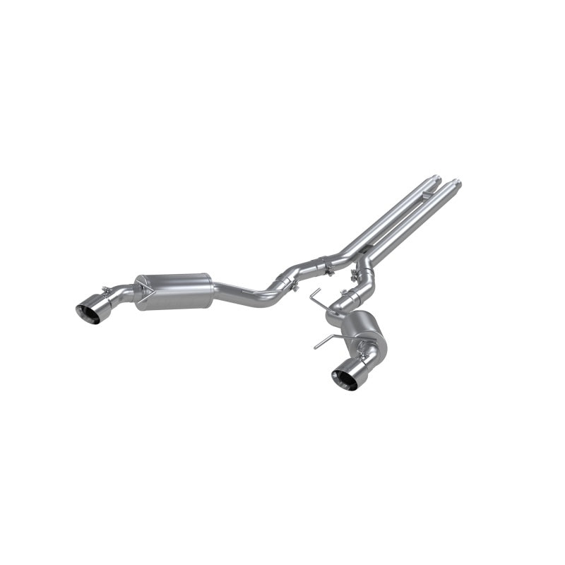 MBRP Ford Mustang GT 5.0 3in Cat Back Dual Split Rear Street Version 4.5in Tips - T409