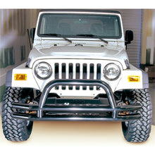 Load image into Gallery viewer, Rugged Ridge 3-In Dbl Tube Front Bumper w/ Hoop 76-06 CJ / Jeep Wrangler