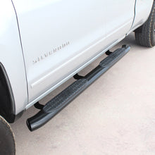Load image into Gallery viewer, Westin 2014+ Chevrolet/GMC Silverado Sierra 1500 Dbl Cab PRO TRAXX 5 Oval Nerf Step Bars - Black