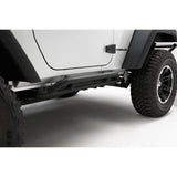 Rugged Ridge RRC Rocker Guards Black 2-Door Jeep Wrangler