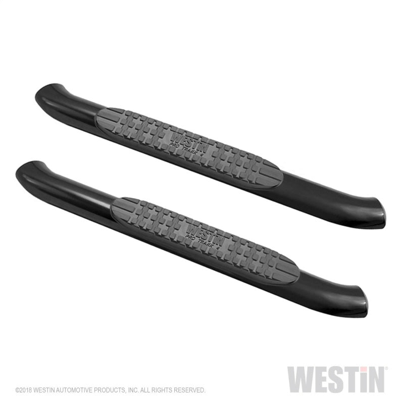 Westin 18+ Jeep Wrangler JL 2DR PRO TRAXX 4 Oval Nerf Step Bars - Textured Black