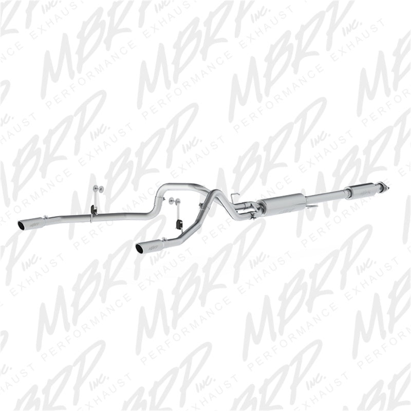 MBRP Ford F-150 5.0L 3in Cat Back Dual Split Rear Exit AL Exhaust System