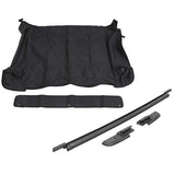 Rampage Jeep Wrangler(JL) 4-Door Tonneau Cover w/ Tailgate Bar Kit - Black Diamond