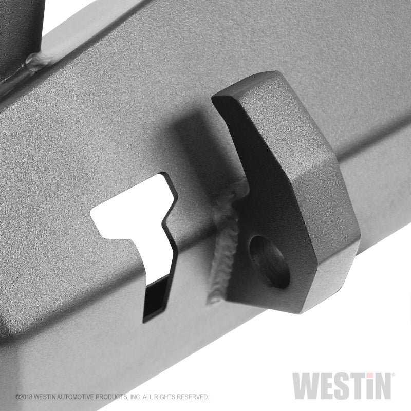 Westin 18+ Jeep Wrangler JL / 20-22 Gladiator WJ2 Stubby Front Bumper w/Bull Bar - Tex. Blk
