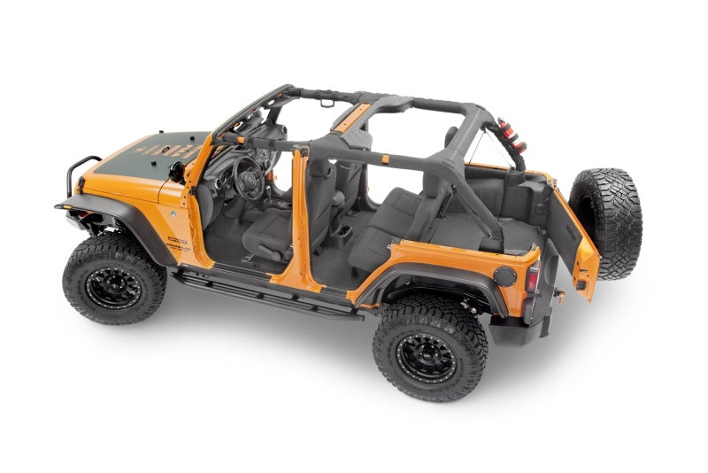 BedRug 07-18 Jeep JK Unlimited 4Dr Front 4pc BedTred Floor Kit (Incl Heat Shields)