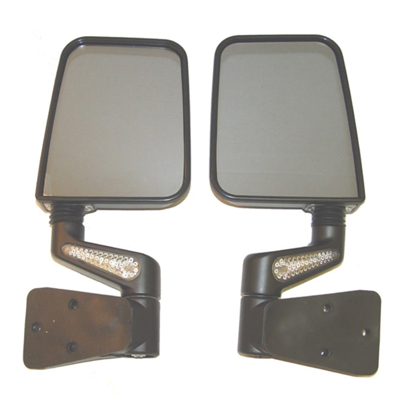 Rugged Ridge Jeep Wrangler YJ/TJ Black Heated Door Mirror Kit w/ LED Signals