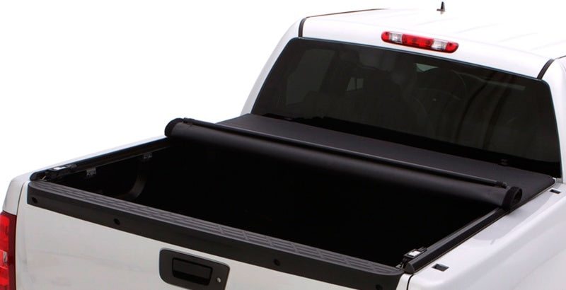Lund Ford F250/F350/F450 Super Duty (8ft bed) Genesis Roll Up Tonneau Cover - Black