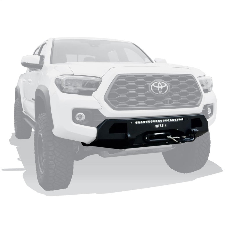 Westin 16+ Toyota Tacoma Pro-Series Mid Width Front Bumper - Textured Black
