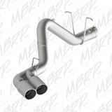 MBRP Chevy/GMC 2500/3500 4in Filter Back Dual Outlet Single Side Alum Exhaust System