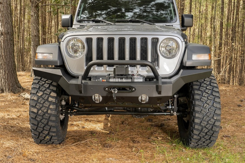 Rugged Ridge HD Bumper Full Width Front Jeep Wrangler JK 18-20 Jeep Wrangler JL 2020 JT