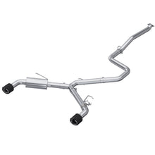 Load image into Gallery viewer, MBRP Hyundai Elantra N 2.0L Turbo T304  5in OD CF Tips Dual Outlet 3in Cat Back Exhaust