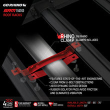 Load image into Gallery viewer, Go Rhino SRM500 Dual Rail Kit (For 75in. Long Rack) - Tex. Blk (Rails ONLY - Req. Platform)