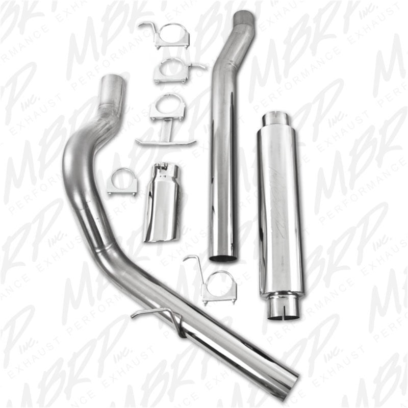 MBRP Ford F-250/350 6.0L EC/CC Cat Back Single Side (Stock Cat)