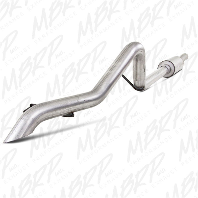 MBRP Jeep Wrangler (JK) 3.8L V6 4 dr Off-Road Tail Pipe Muffler before Axle