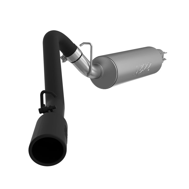 MBRP Jeep Wrangler (TJ) Inline-4 2.5L, Inline-6 4.0L 2 1/2in Cat Back Single Side Black Coated