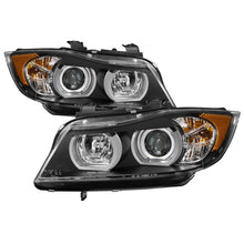Load image into Gallery viewer, Spyder BMW E90 3-Series 06-08 4DR Headlights - AFS HID Only - Black PRO-YD-BMWE9005V2-AFSHID-BK