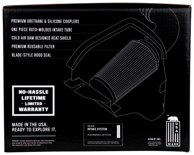 Airaid 17+ GMC Sierra/Yukon V8-6.2L F/I Jr Intake Kit - Oiled / Red Media