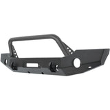 Westin 18+ Jeep Wrangler JL WJ2 Full Width Front Bumper w/Bull Bar Textured Black