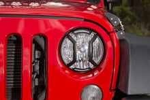Load image into Gallery viewer, Rugged Ridge Jeep Wrangler JK/JKU Textured Black Elite Headlight Euro Guards